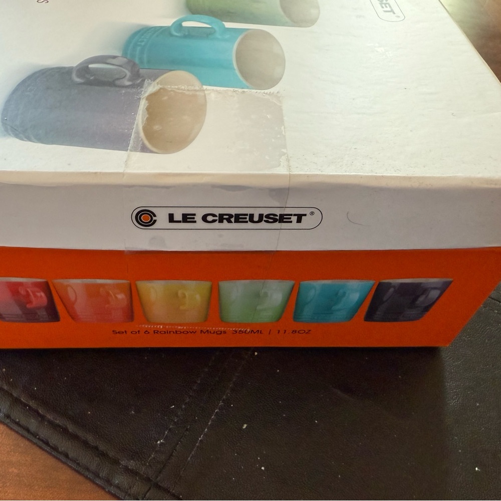 Le Creuset Rainbow Mug Collection - Set of 6. New in Box - Picture 6 of 7